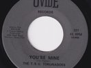 T.S.U. TORONADOES You're Mine RARE sweet soul 45 FUNK Back After The News HEAR