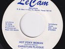 CHRISTIAN PLICQUE Hot Foxy Woman RARE northern soul 45 funk Six Feet Under HEAR