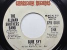 Rock 45 The Allman Brothers Band - Blue Sky / Ain'T Wastin' Time No More On Capr