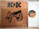 AC/DC LP - FOR THOSE ABOUT TO ROCK***Holland 1981***Sehr Gut Erhalten VG++/NM-