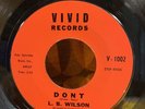 L.B. WILSON   Don't / Poco Loco   Vivid latin northern soul R&B 45