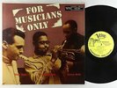 Gillespie/Getz/Stitt - For Musicians Only LP - Verve - MG V-8198 Mono DG