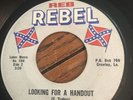 Johnny Rebel Looking for a handout/Kajun Klu Klux Klan Reb 504 45 Rpm