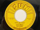 Sun 192 Little Junior’s Blue Flames - Love My Baby / Mystery Train, 7” 1953 VG+