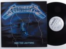 METALLICA Ride The Lightning MEGAFORCE LP VG+ 1st pressing w/ merch insert p