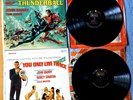 4  BOND NM  LPs   THUNDERBALL  GOLDFINGER  CASINO ROYALE  YOU ONLY LIVE TWICE
