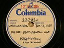 78 RPM - UNISSUED Test 22282-1 : BILLIE HOLIDAY -  - condition E+