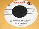 The FLAMINGOS Goodnight Sweetheart I Only Have Eyes For You END Single 45 rpm
