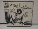 Autographed GG ALLIN & SCUMFUCS - F**k Your Brains Out Vinyl 7 Inch Signed Copy
