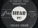 Hot 50s Girl Country Bop Rockabilly 45 GOLDIE FIELDS Climbing This Mountain SAGE