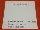 NAPALM DEATH Enemy Of The Music Business - 2018 Secret RARE W/L TEST PRESSING LP