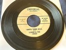 Lonnie & the Crisis: Santa Town USA/Bells... 45 Universal doo wop xmas HEAR