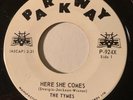NORTHERN SOUL The Tymes HERE SHE COMES Parkway 45 rare Canadian pressing