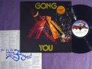 Gong YOU Monarch 1974 PROMO 1st PRESS - Daevid Allen SIGNED Inner Sleeve NM- LP