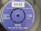 Rare single record, PETER COOK AND DUDLEY MOORE: Bedazzled, Decca F 12710, VG+
