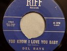 HEAR IT 60's Texas R&B 45 rpm The Del Rays 