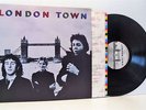 WINGS london town LP EX/EX, PAS 10012, vinyl, album, with lyric inner, uk, 1978