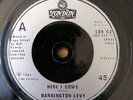 * BARRINGTON LEVY - HERE I COME - 1st Press 1984 UK 7