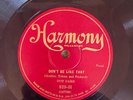 Harmony 829 Annette Hanshaw DON'T BE LIKE THAT  78 rpm 1928 E+