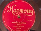 Harmony 860H Arthur Schutt RAMBLING IN RHYTHM  78 rpm 1928 hot piano solos