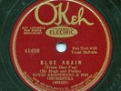 HEAR - Rare Pre-War Jazz 78 - Louis Armstrong - Blue Again - OKeh # 41498