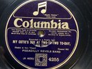 PICCADILLY REVELS BAND - ‘MY CUTIE’S DUE AT TWO TO TWO TODAY’ COLUMBIA 78