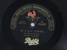 Aileen Stanley 78 rpm Ding A Ring A Ring & I'm A Jazz Vampire Sapphire Records