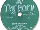 1958 LARRY WILLIAMS Rock’n Roll 78 RPM Record. Bony Moronie