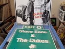 STEVE EARLE 2 Lps Guitar Town 1986 & Exit O 1987 (Promo) MCA records Lps N.M.
