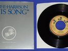 Original RARE George Harrison Beatles title sleeve picture Slv This Song 45 RPM