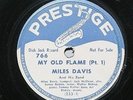 ORIGINAL & SCARCE Miles Davis Prestige 766 DJ Promo 78  My Old Flame Pt1 & Pt2