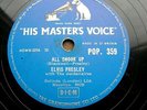 0612/ELVIS PRESLEY-All shook up-That´s when your heartaches begi-78rpm Schellack
