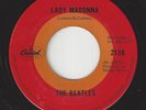 BEATLES  Canada Capitol 2135 Red Target OVAL 45 - Lady Madonna / The Inner Light