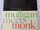 MULLIGAN MEETS MONK: FIRST PRESSING MONO BLUE LABEL RIVERSIDE RLP12-247 NM