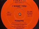 YOLETTE I WANT YOU RARE BOOGIE FUNK MACOLA 80s MODERN SOUL DISCO SYNTH POP