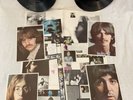 The Beatles White Album Vinyl LP 4 Photos & Poster Purple Label SWBO-101 Vintage