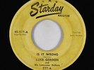 C&W 45 - Luke Gordon & His Lonesome Drifters - Is It Wrong - Starday - mp3