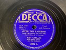 78 rpm  Judy Garland - Over The Rainbow/The Jitterbug  DECCA 2672