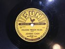 78 rpm Johnny Cash Sun 232 FOLSOM PRISON BLUES in E-