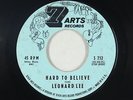 Doo-Wop/R&B 45 - Leonard Lee - Hard To Believe/Call Me A Fool - 7 Arts - mp3