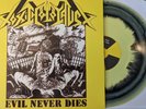 Toxic Holocaust - Evil Never Dies LP, yellow/black splatter, Relapse Records