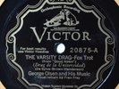 78 RPM George Olsen The Varsity Drag Pre-War Jazz Dance Nice Victor Scroll VG+