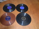 VINTAGE 4  78 RPM RECORDS SHELLAC RARE  1920'S 4 LABELS
