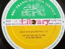 RONNIE SCOTT / VIC ASH - JAZZ D'AUJOURD'HUI - BBC TRANSCRIPTION DISC