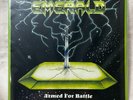 EMERALD - ARMED FOR BATTLE (1986 RARE 1ST PRESS) Metal Gem A-111-777 (EXCELLENT)