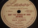 BUCK ROBERTS & JOHNNY GIMBLE VOCAL & TRIO. LASSO RECORDS  AUSTIN TX.  VG++