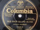 prewar pre-war blues 78 LONNIE COLEMAN Old Rock Island Blues COLUMBIA 14440 E/E+
