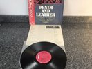 LP VINYL SAXON ALBUM DENIM AND LEATHER P-11113G JAPANESE 1ST PRESS EX/NM