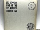 Led Zeppelin Live_ LA FORUM 1972 RECORD    Vinyl Acetate Album Rubber Dubber