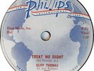 Cliff Thomas.  Treat Me Right. / I'm On My Way Home. Sam C. Phillips. 3521 EX --